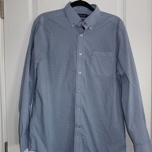 Southern Tide Light Blue Checkered Button Down Shirt